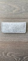  Brillen-Hülle/Etui 16.8 x 7.4 cm Filz grau