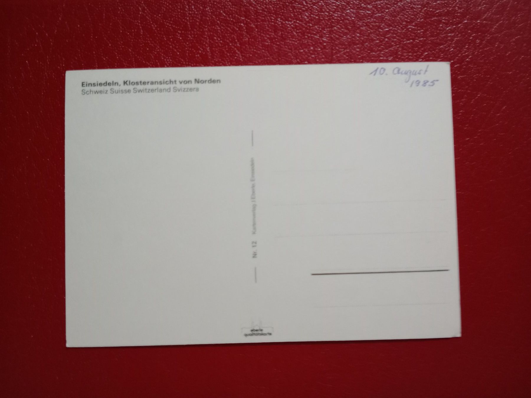 Cartes postales: Einsiedeln Schwyz Kloster – D'occasion à Küttigen par Melisch1000 1