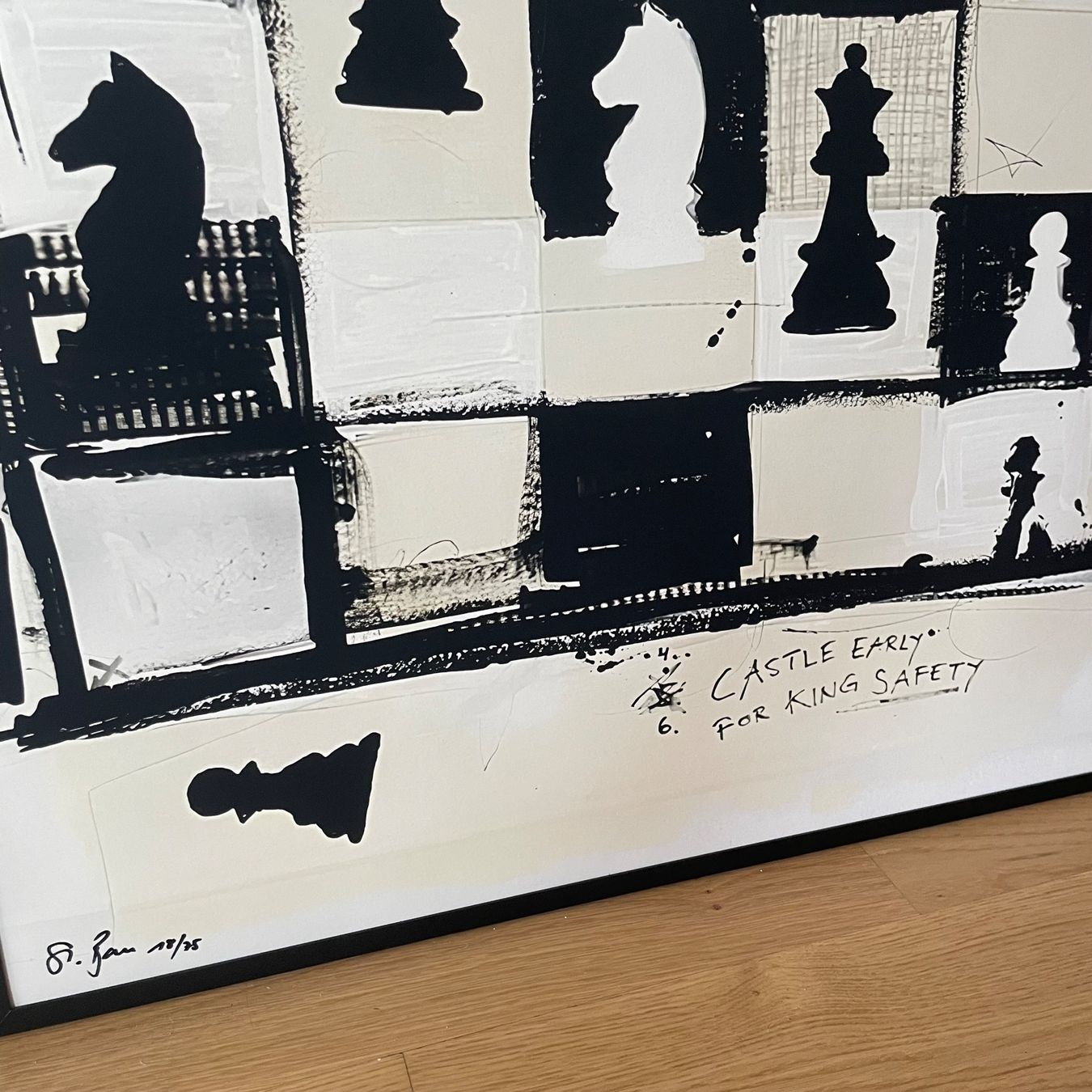Poster & Bilder: Schach Chess Bild Moderne Kunst Expressionismus König Dame – Neu (gemäss Beschreibung) aus St. Niklausen LU von Stefan_Bammert_Art 2