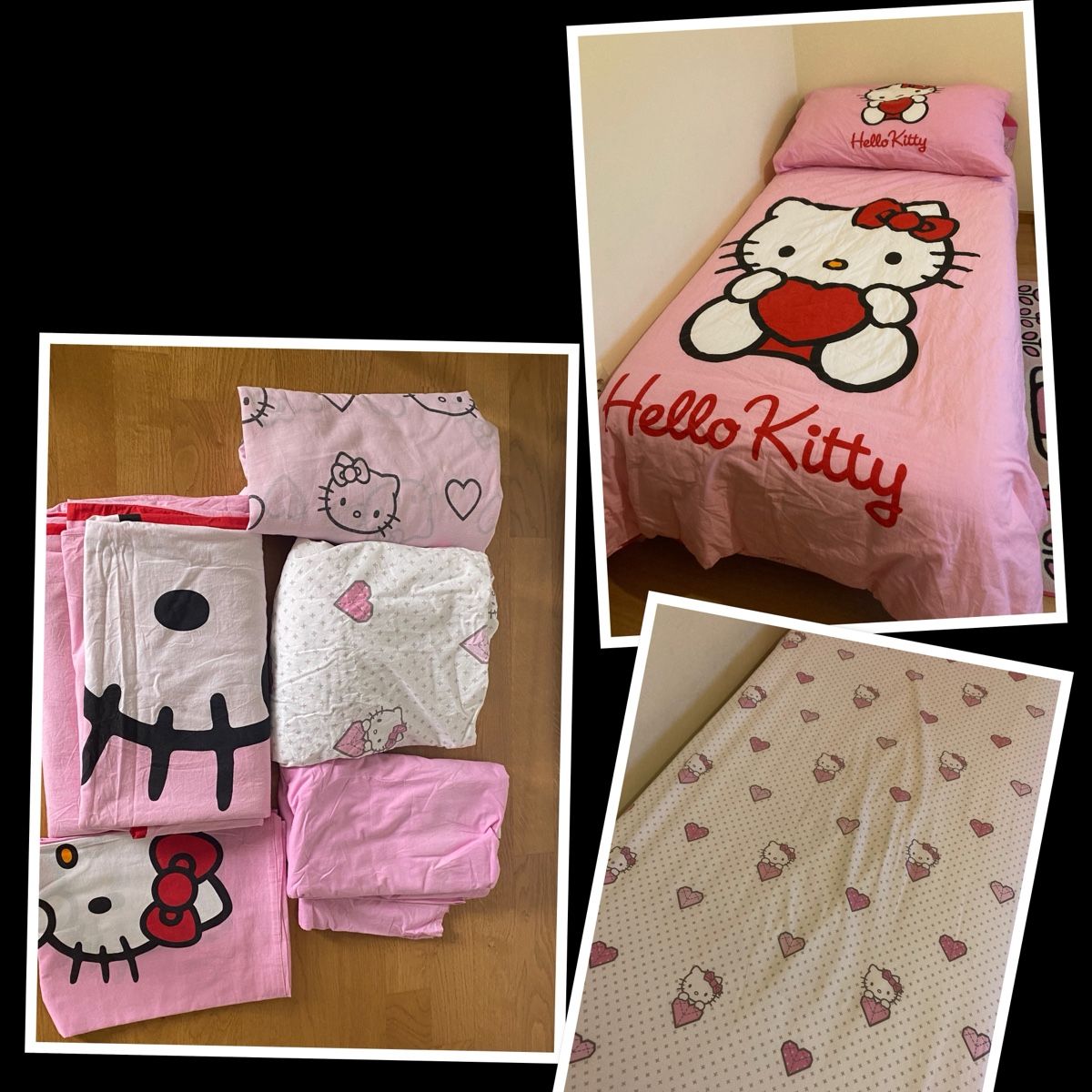 Hello Kitty Biancheria da letto: Ensemble linge lit Hello kitty  – Usato da Thônex venduto da Fontanheiras