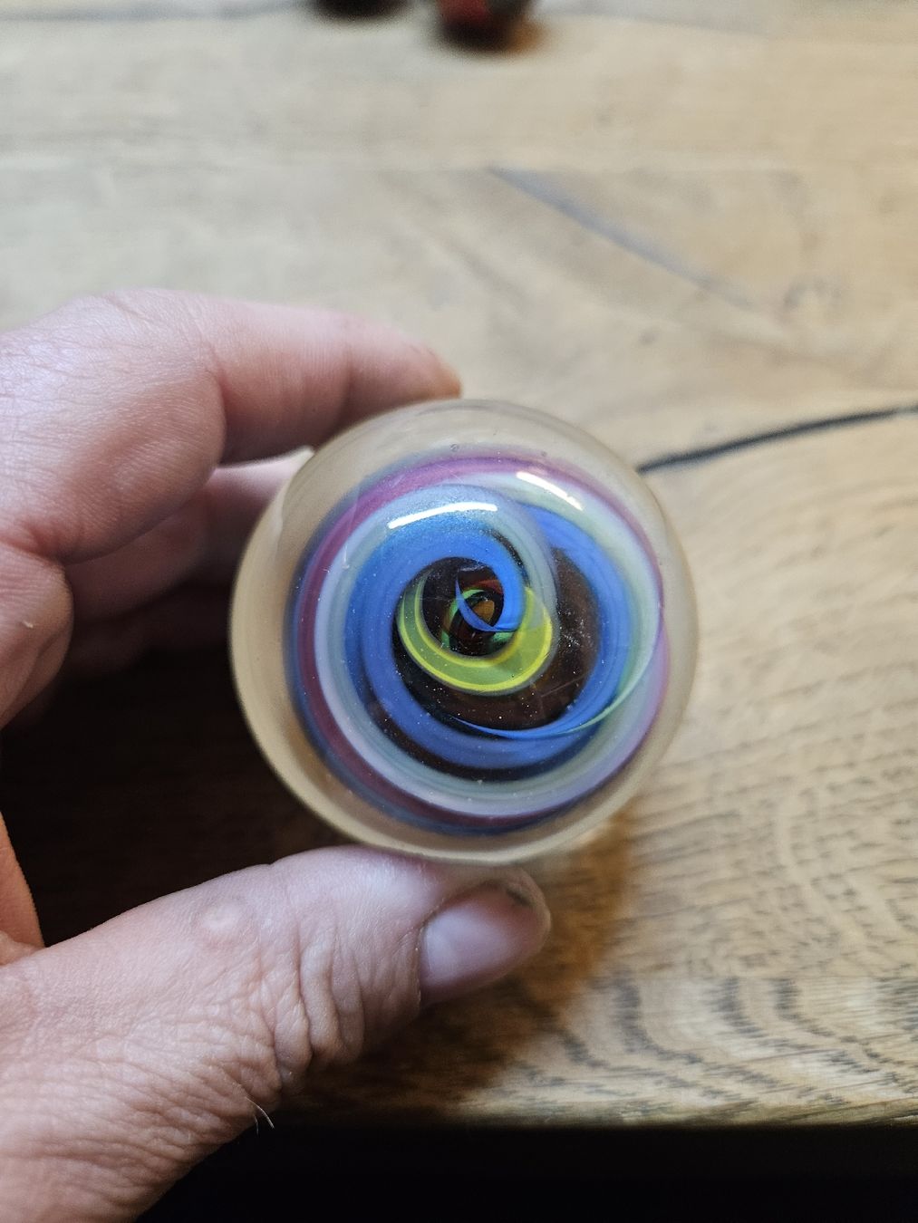 Bicchieri: Glaskugel mit Farbspirale, Durchmesser 6 cm (V) – Usato da Rorschach venduto da TimelessTrading 2