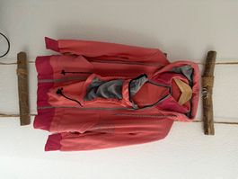 Veste de portage pour bébé en polaire, couleur corail
