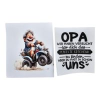 Süsser Spruch für Opa auf Quad, Geschenkidee, Festtag!