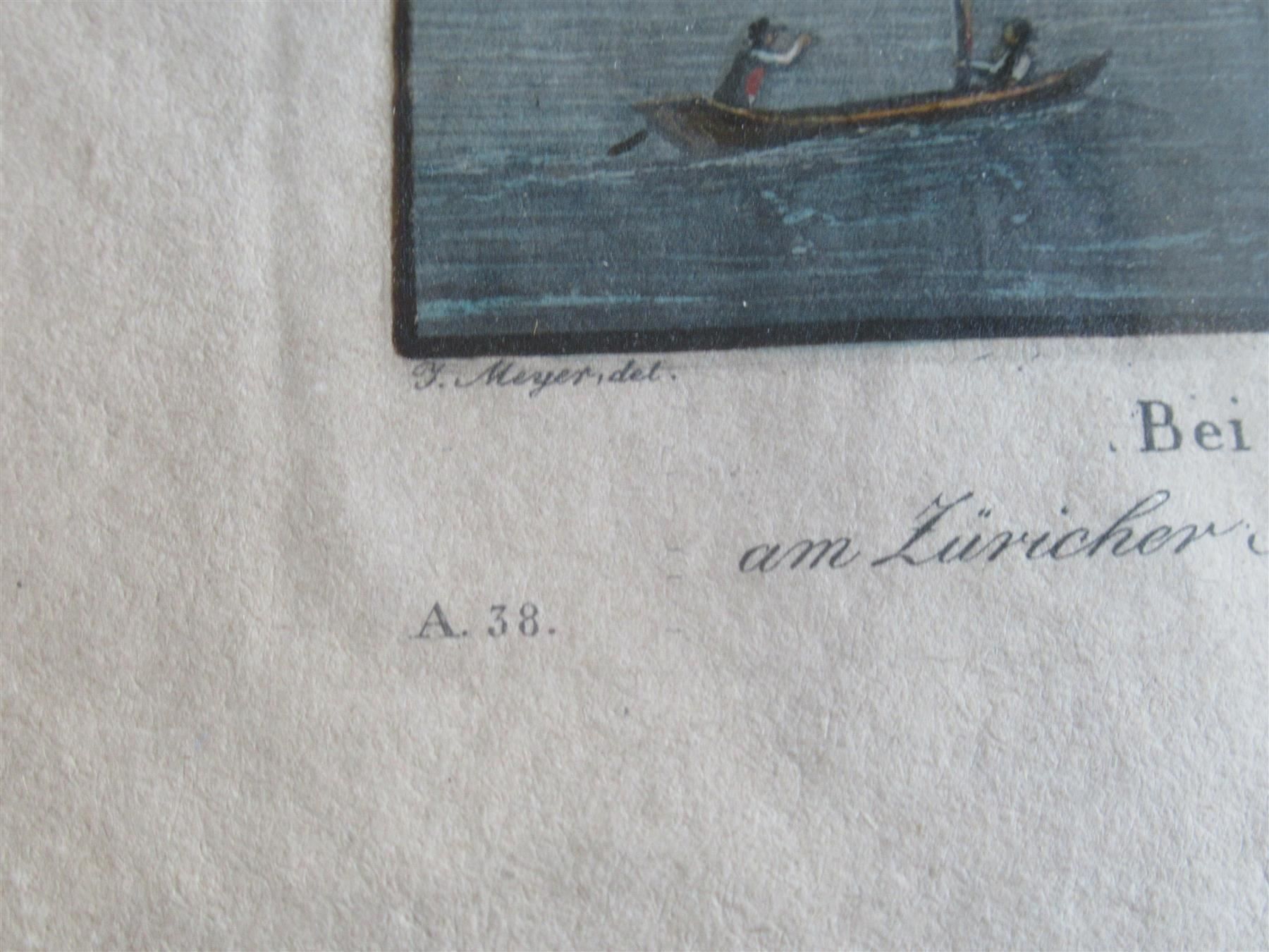 Incisioni: J.  J. Meyer Maria Halden Erlenbach 1835 – Usato da Adliswil venduto da buch_und_kunst 2
