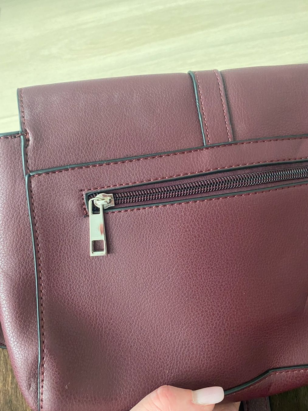 Anna Field Taschen für Damen: Bordeauxrote Umhängetasche Anna Field – Gebraucht aus Füllinsdorf von Sunnebliemli7 3