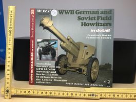 WWII Haubitzen Buch, detailliert, für Modellbauer