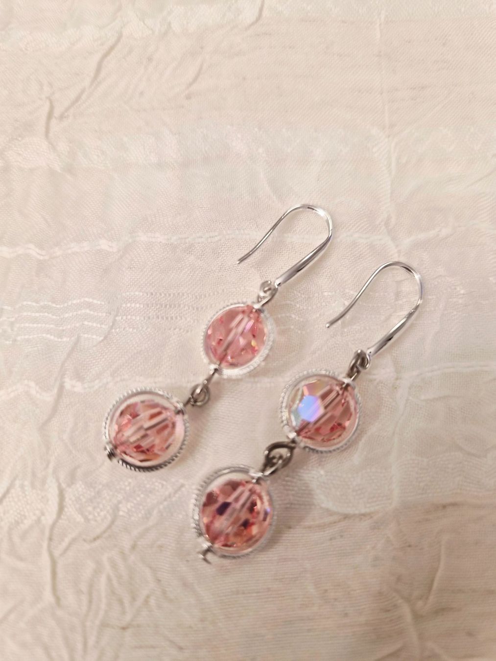 Orecchini pendenti & Orecchini a lobo: Ohrringe aus Swarovski Perlen Light  Rose – Nuovo (secondo la descrizione) da Dietikon venduto da Eleda