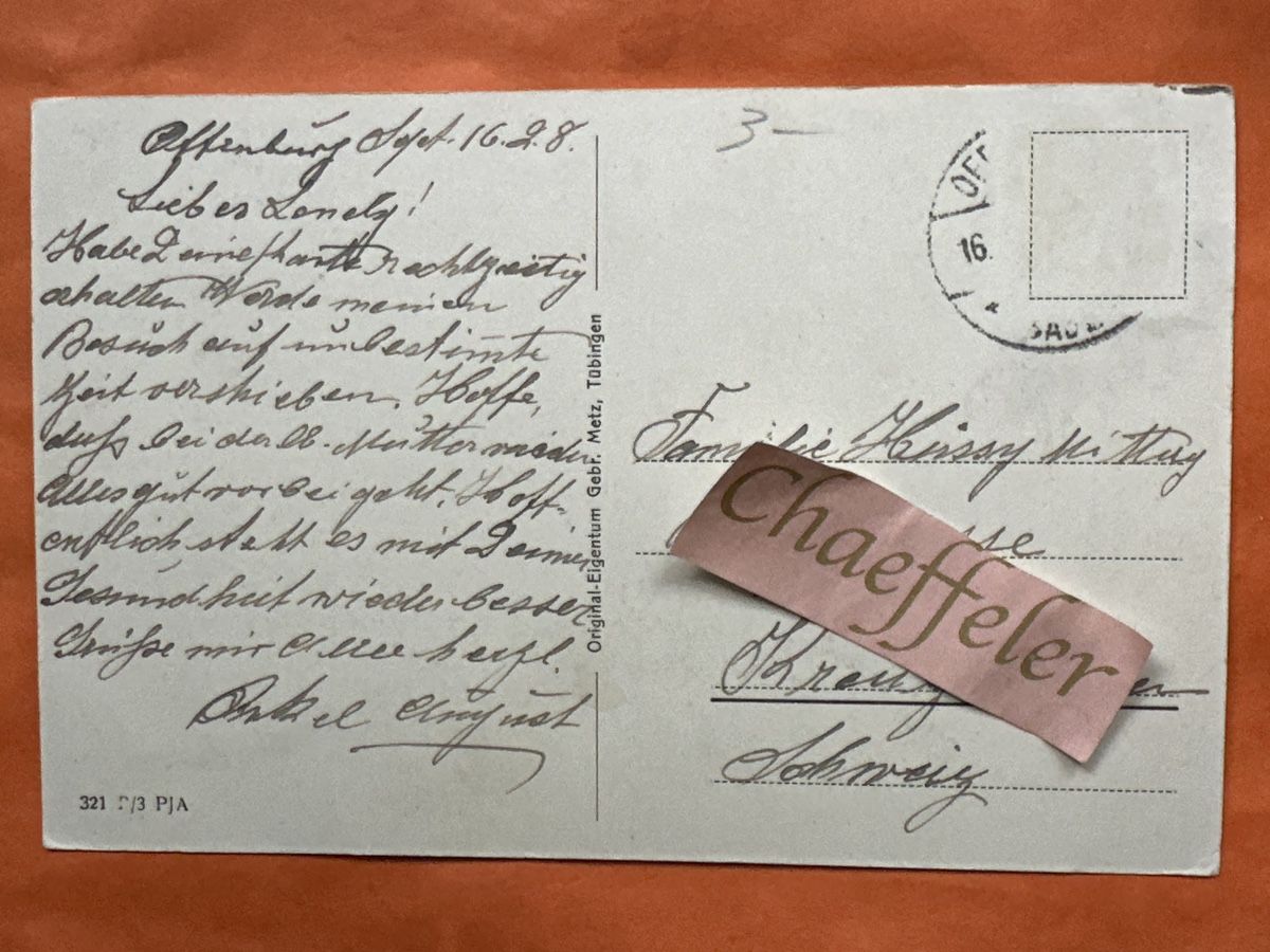 Cartoline postali: 1928 Schwarzwaldbahn bei Triberg  – Usato da Zürich venduto da Chaeffeler 1