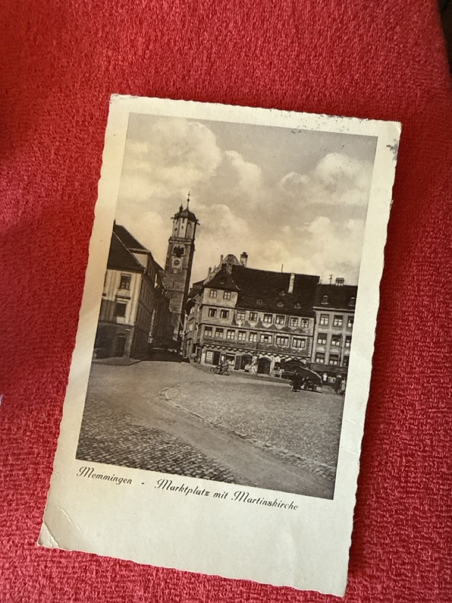 Ansichtskarten: Alte Ansichtskarte Memmingen, Marktplatz, Rarität! – Gebraucht aus St. Antönien von and_75rc
