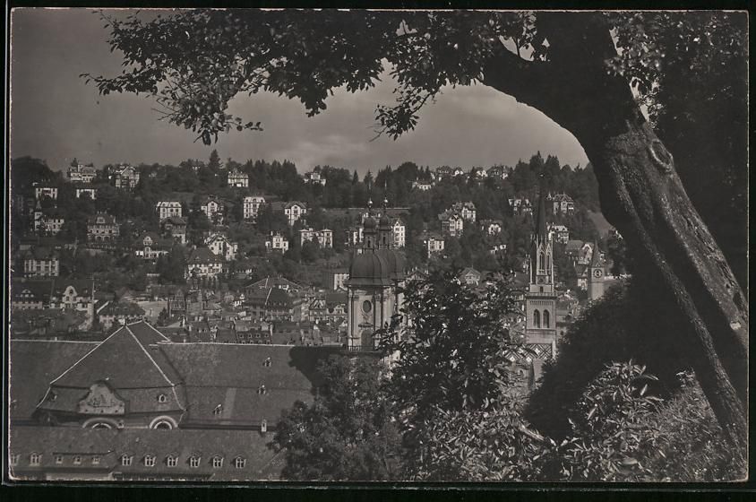 Fotografie & Manifesti: Fotografie St. Gallen, Stadtansicht mit  – Usato da Berlin venduto da bartko-reher