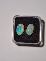 2 magnifiques opales noires cristal