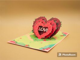 Carte 3D pop-up Love