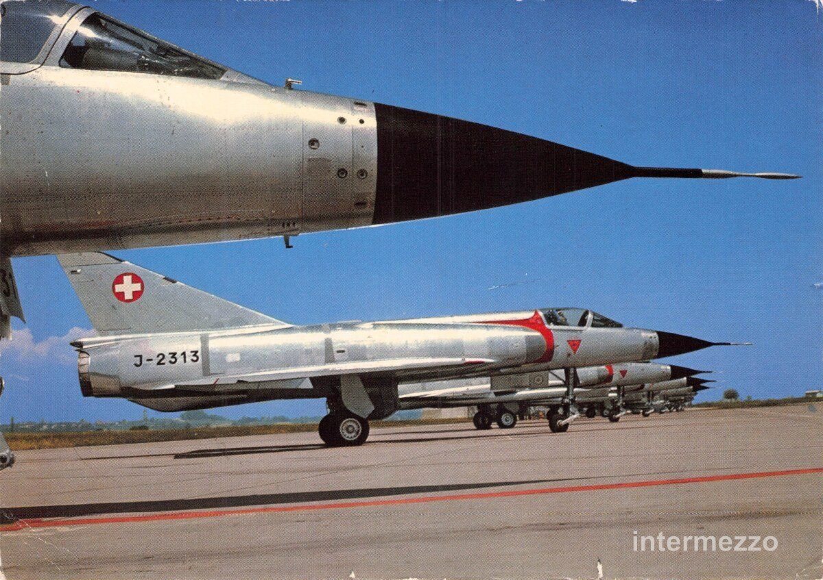 Cartoline postali: Flugzeug // Mirages // Kampfjets – Usato da Basel venduto da intermezzo12