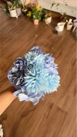 Kunstblumenstrauss blau diverse Blumen neuwertig
