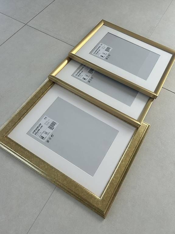 Ikea Cadres de tableaux: Ikea Picture Frames - 3x, gold color – D'occasion à Thalwil par pal_x28f 2