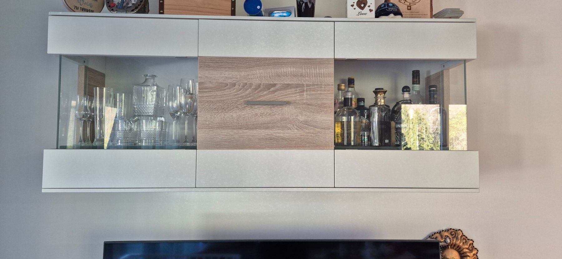 Vetrine: Occassion Wohnwand-Vitrine – Usato da Steinen venduto da C-Ta2015
