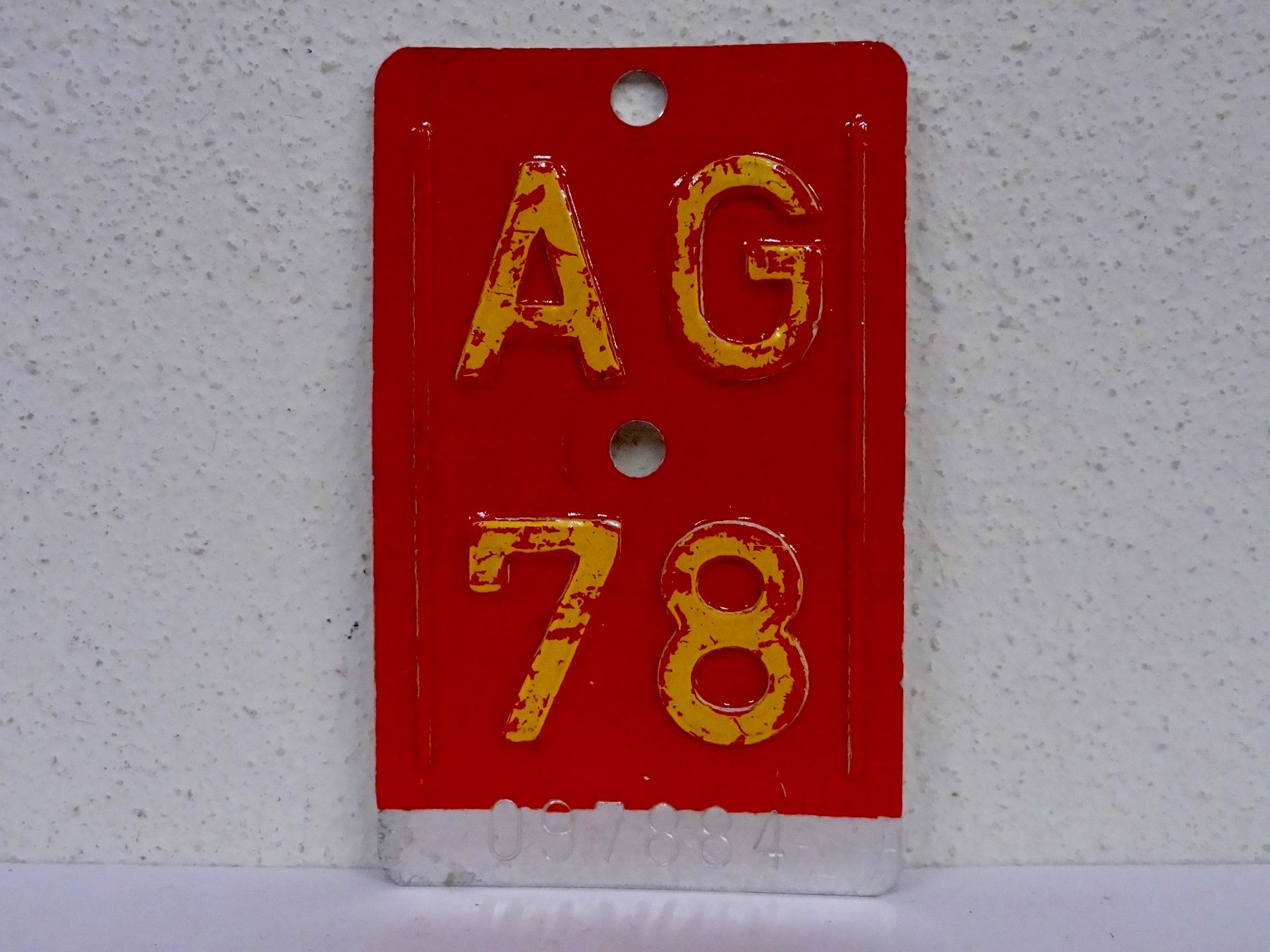Insegne: AG 78 VELONUMMER - FAHRRADSCHILD – Usato da Kerzers venduto da djstarsky73