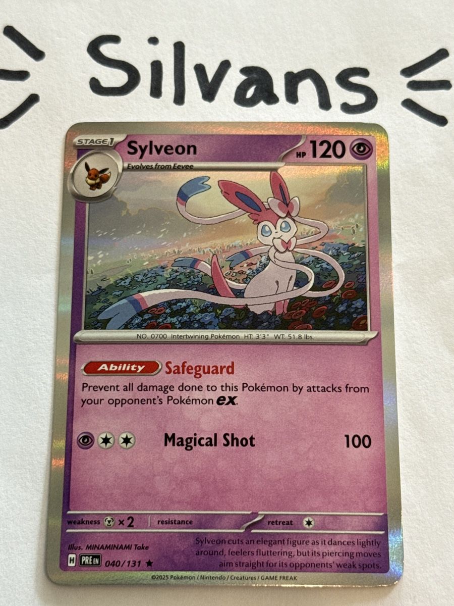Pokémon Carte collezionabili: Sylveon Holo 040/131 Prismatic Evolutions Englisch – Nuovo (secondo la descrizione) da Wil SG venduto da Silvans