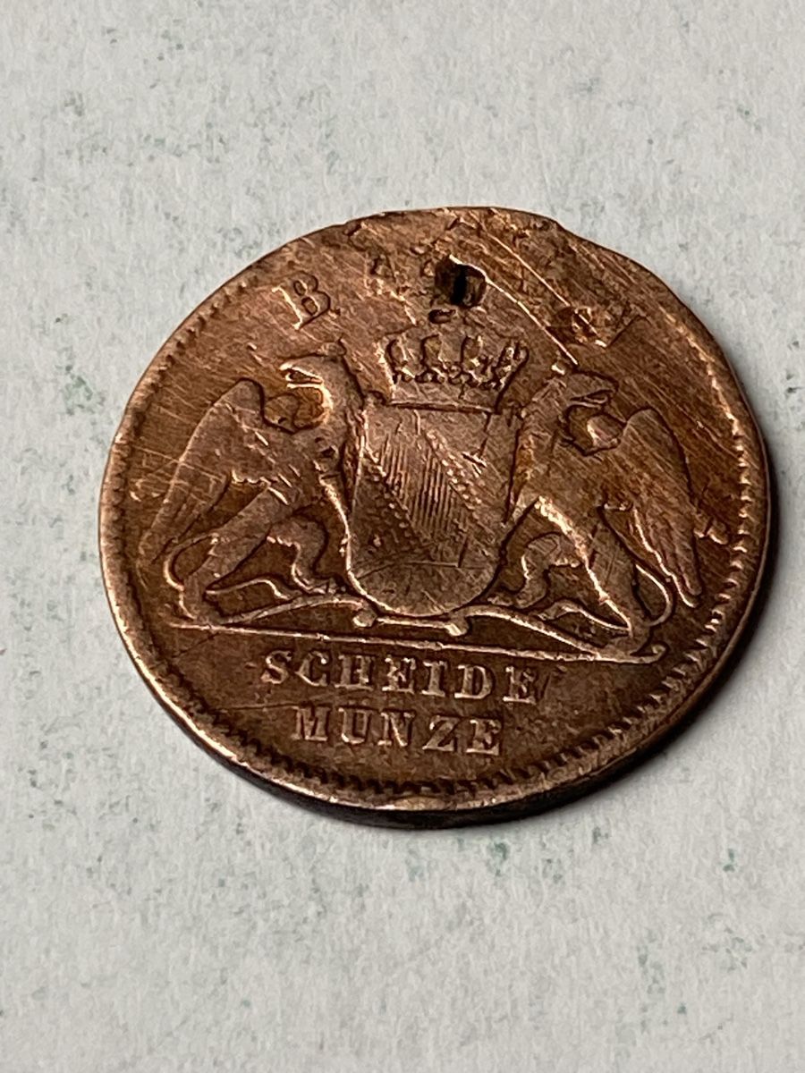 Tutti le monete: Allemagne - 1 Kreuzer - 1863 – Usato da Payerne venduto da Mike1682 1