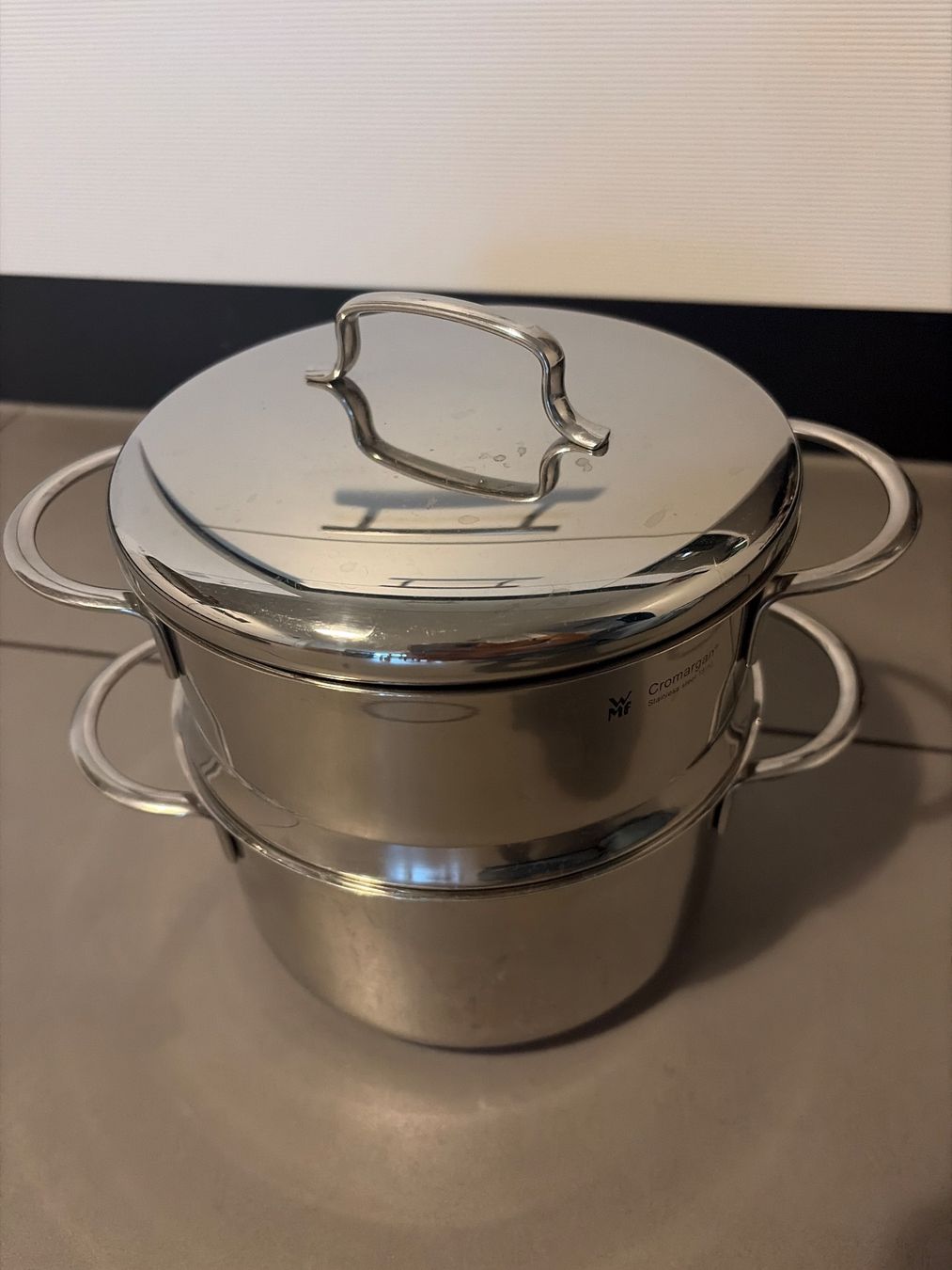 WMF Pentole: WMF Mini Topf mit Dampfeinsatz 18cm – Usato da Aarau venduto da don_9hqj