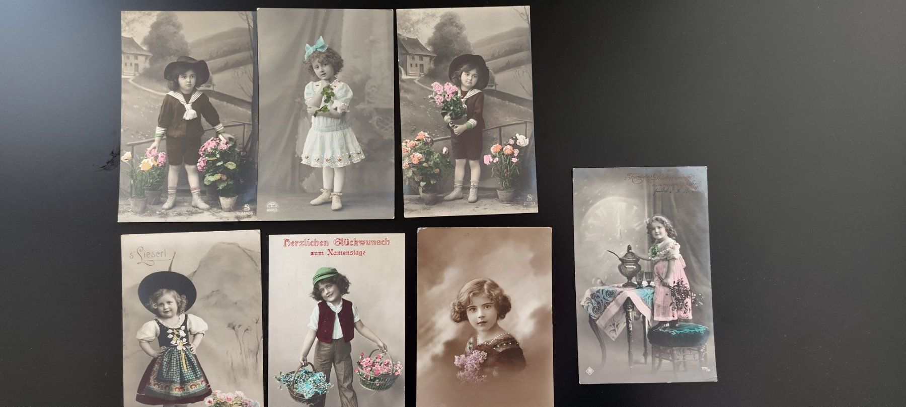 Cartoline postali: 10x Kinder mit Blumen  Motive, Sammlung – Usato da Ohmstal venduto da Lebensfreude05