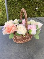Korb Vintageblumen Hochzeitsdeko Korb Herbstdeko Weihnachten