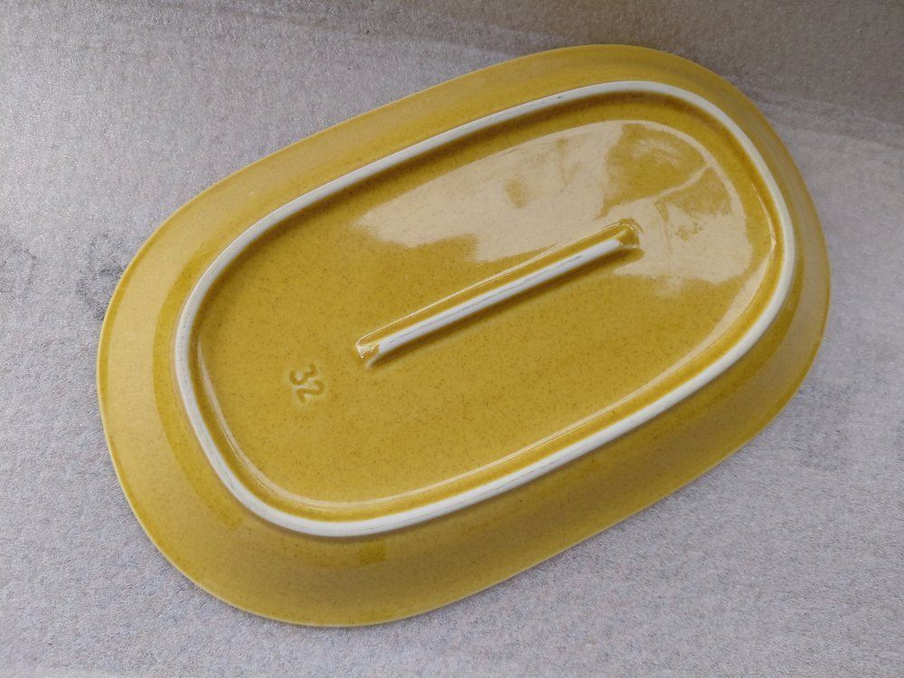 Rössler Piatti di portata: RÖSSLER große Senffarbe Platte 32cm -F50 – Usato da Morges venduto da vimajes12 1