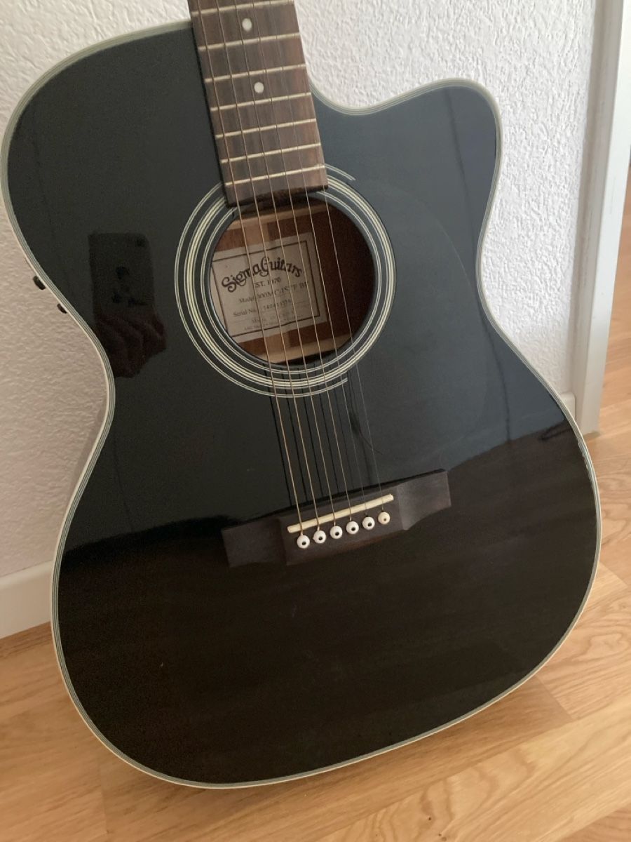 Sigma Instruments de musique: Sigma Guitars 000MC-1E-BK – Neuf (Voir description) à Dielsdorf par Chantal1988 1