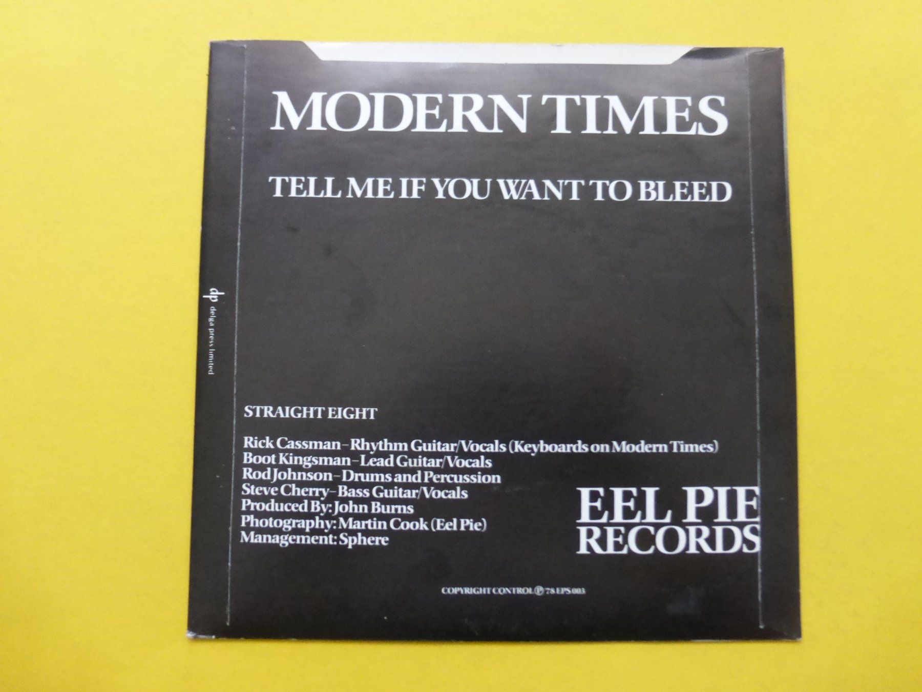 Dischi in vinile: Straight Eight – Modern Times – Usato da Zürich venduto da Swiss57 1