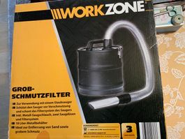 Grob-Schmutzfilter von WORKZONE (in Kombin. mit Staubsauger)