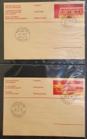 9 Ganzsachen-Postkarten mit ET-Stempeln