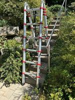 Ausziehbar Teleskopleiter auch für Treppen