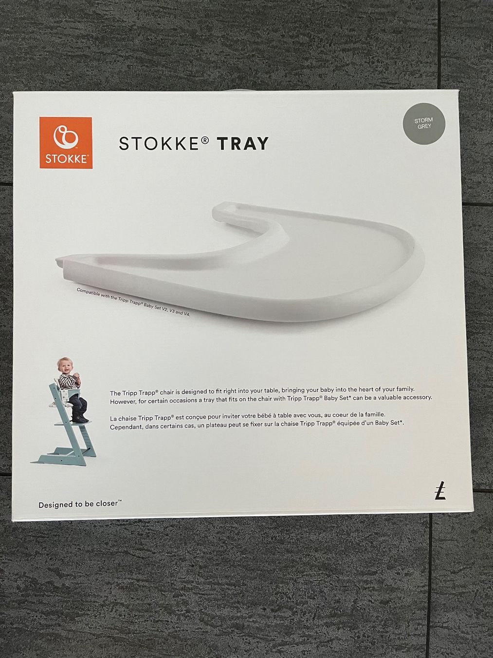 Stokke Hochstühle: Tablette pour chaise haute Stokke grise – Gebraucht aus Estavayer-le-Lac von stelina13 1