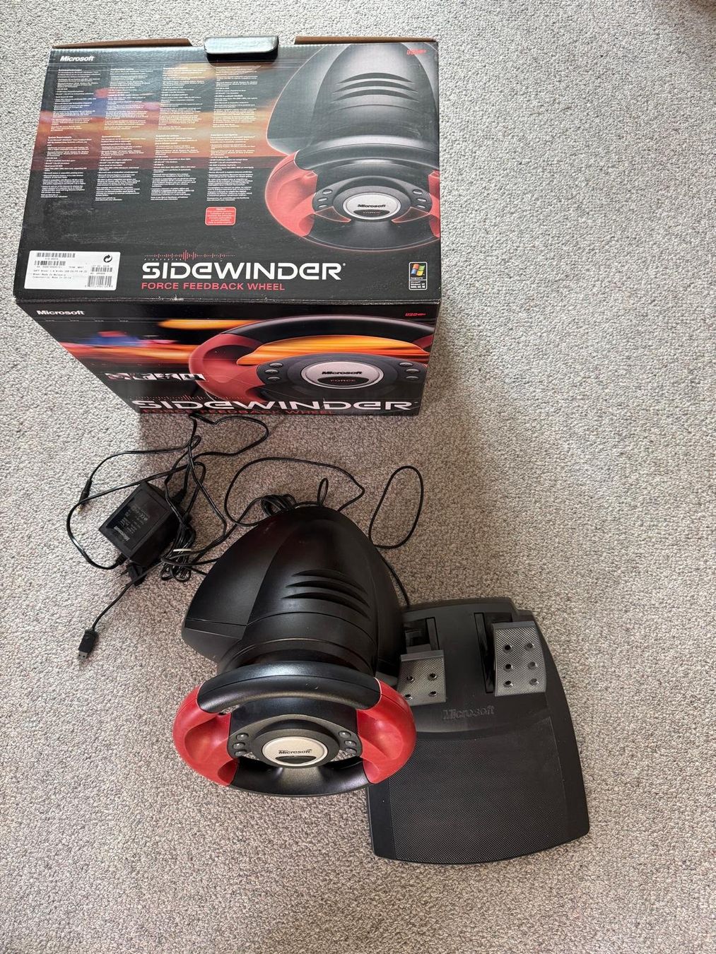 Microsoft Controller: Sidewinder Force Feedback Wheel und Pedale USB 1.0 – Gebraucht aus Elsau von Lindis 1