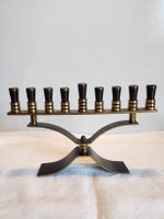 Vintage Chanukka Menora Hanukkia 9-flammig ISRAEL Judaica