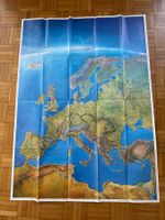 Europa Reliefkarte Wandkarte Topographie Schweiz Deko