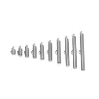 Röhrenförmiger Verschluss «Slide on» 8 mm Farbe Steel (neu)