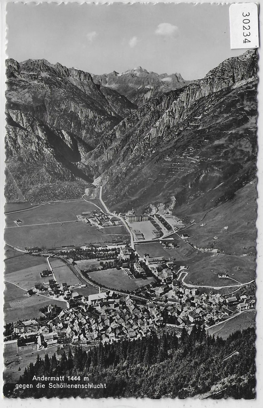 Cartoline postali: Andermatt - Generalansicht – Usato da Ettingen venduto da Kartenplanet