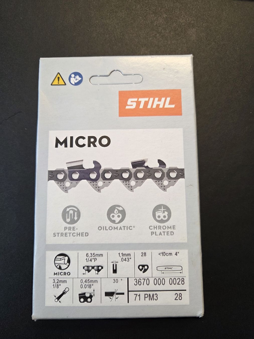 Stihl Sägen: STIHL MICRO 71PM3 Kette NEU – Neu und originalverpackt aus Rheineck von pau_5pgn