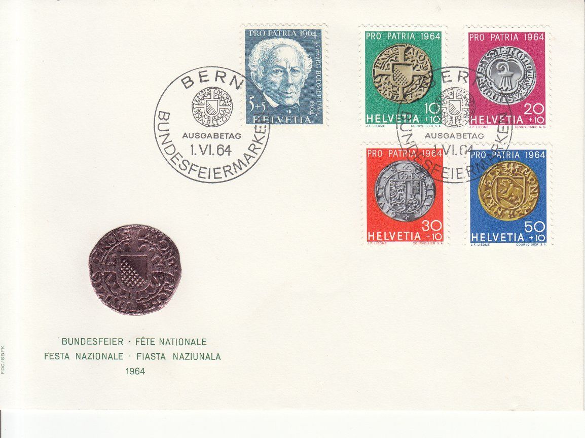 Tutti i francobolli: SBK B118 - B122 FDC – Usato da Bürglen TG venduto da StampGraf