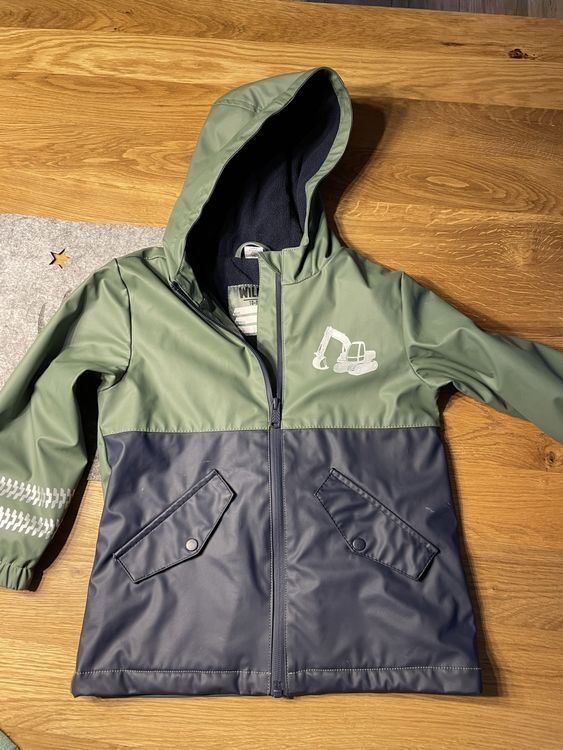 Regenjacke Mädchen Gefüttert - Wasserdichte Fleecejacke Mit Kapuze