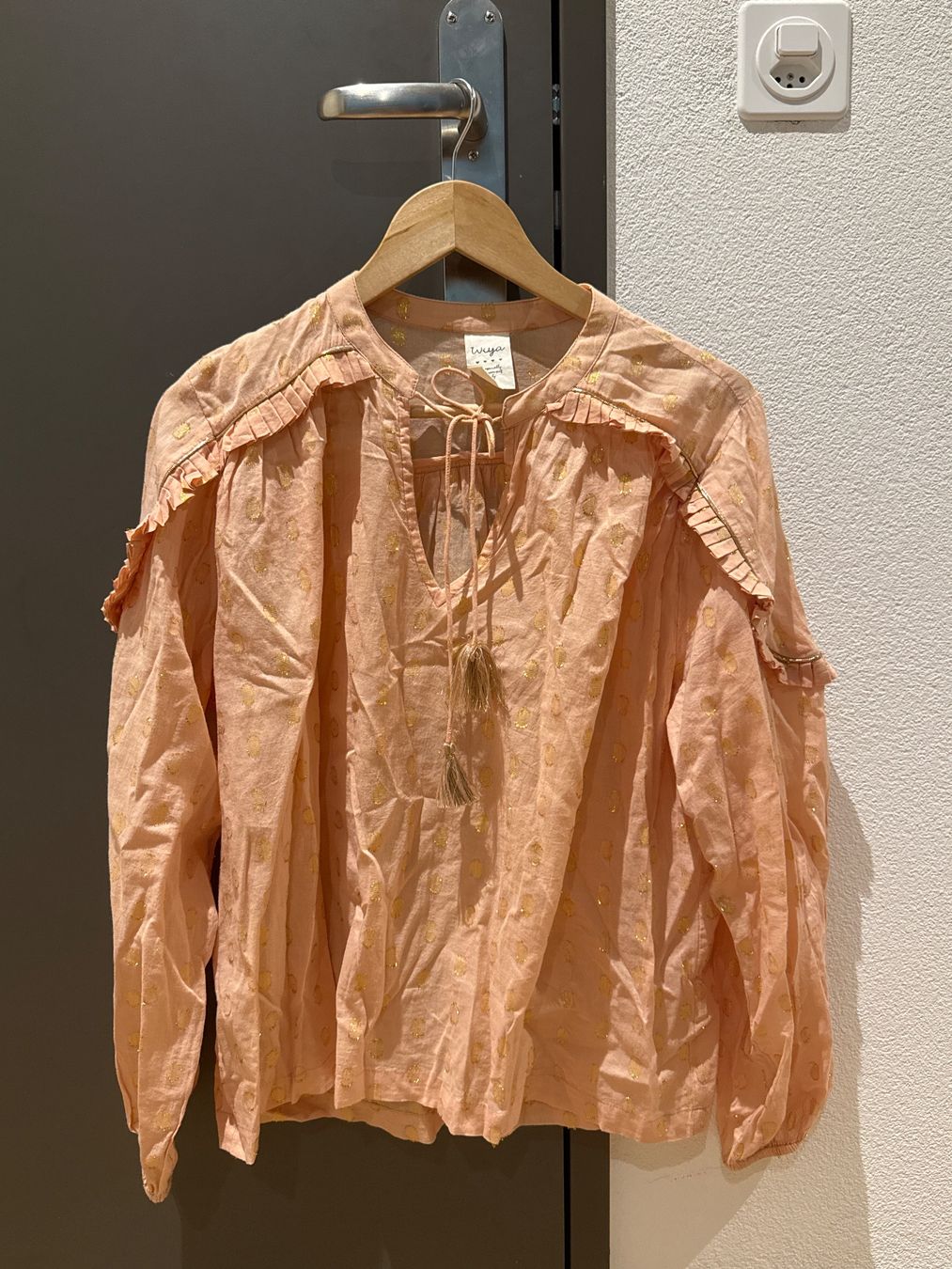 Blusen: Blouse pink gold dots onesize – Gebraucht aus Zürich von VittoDS