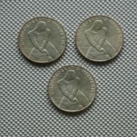 3 Stck.Unz. Fr.5.00 Silber Gedenkmünzen 1939 Laupen