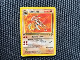 Pokemon Kabutops 1.Edition Fossil Deutsch