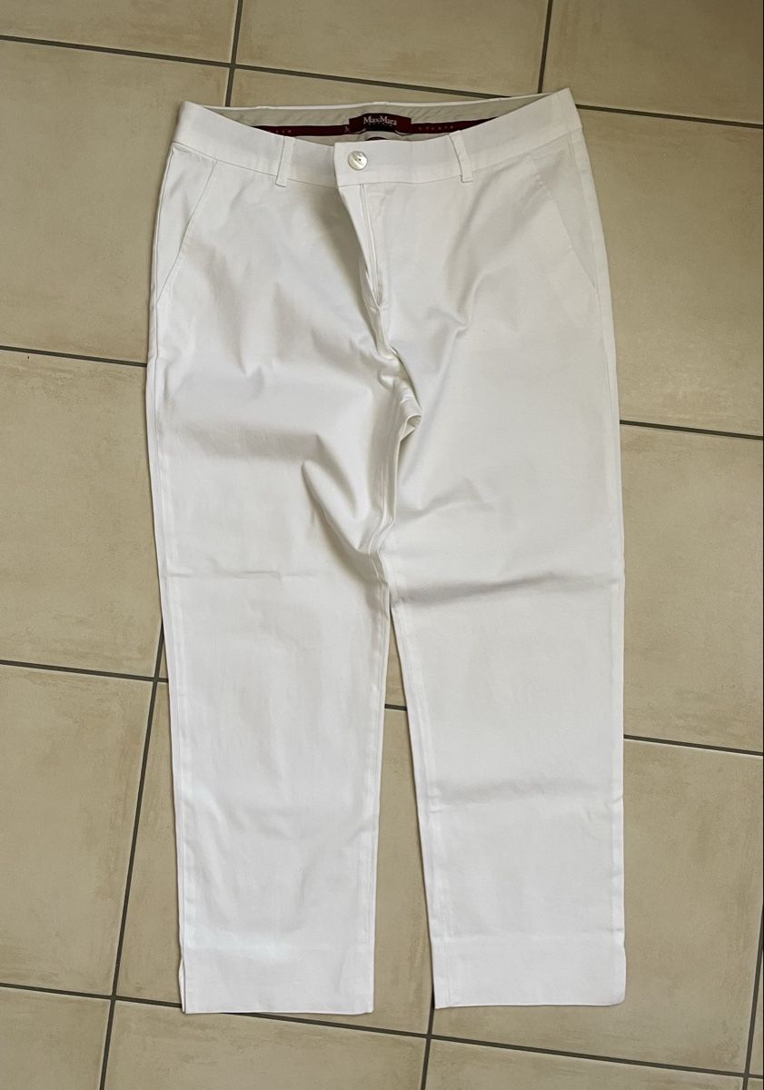 Max Mara Hosen: Pantalone Max Mara bianco – Gebraucht aus Gorduno von cha_9lgw