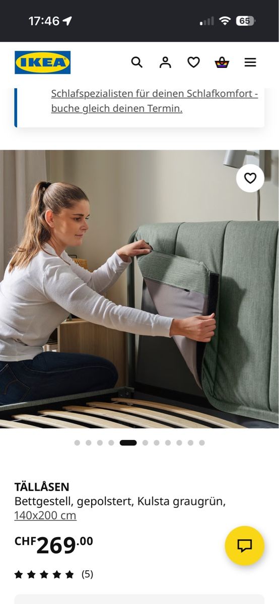 Letti: Neuwertig, Bett IKEA, 140x200  – Usato da Zürich venduto da Bo_Kristin 5