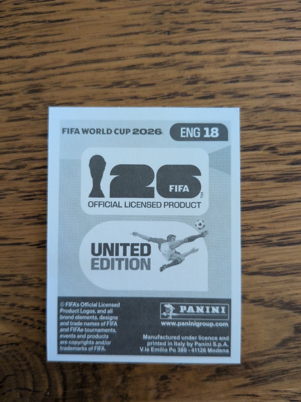 Panini Carte collezionabili: Harry Kane ENG 18 Panini 2026 – Nuovo (secondo la descrizione) da Wermatswil venduto da oo8 1