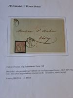 Schweizer Briefmarken aus 1857 Orginal