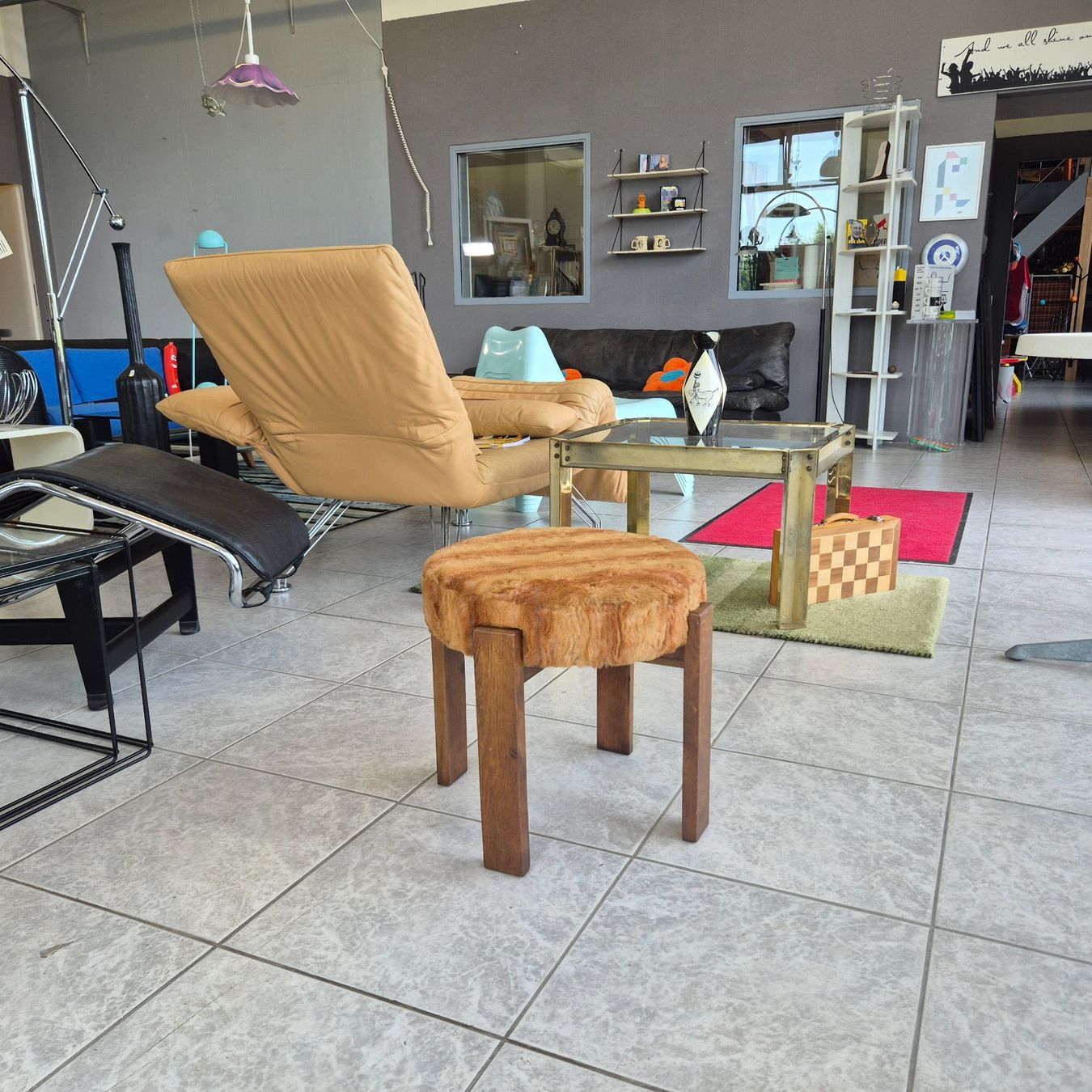 Sgabelli: Fellhocker Fellhöcker Hocker Stool – Usato da Nottwil venduto da Wondewa-Shop 9
