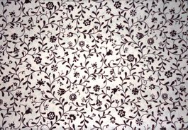 Baumwollstoff 50 x 110 cm braun weiss